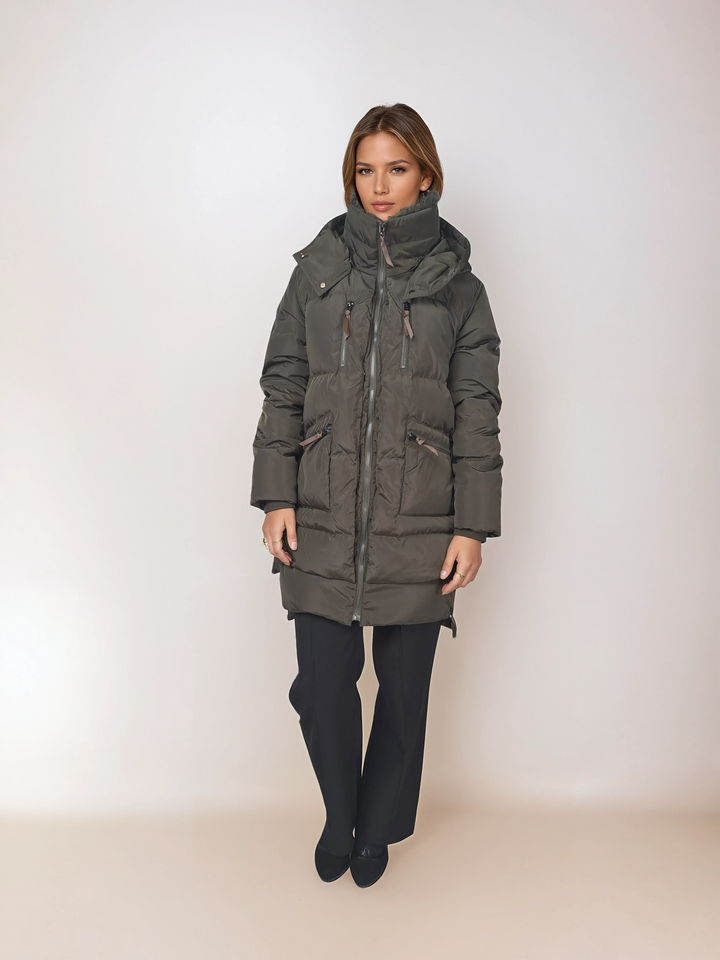 Heva, 90 cm. - Huva - Down - Kvinnor - Armé