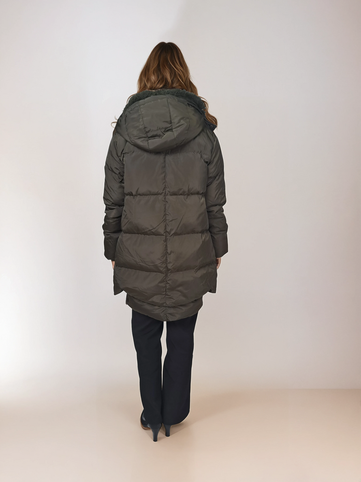 Heva, 90 cm. - Huva - Down - Kvinnor - Armé