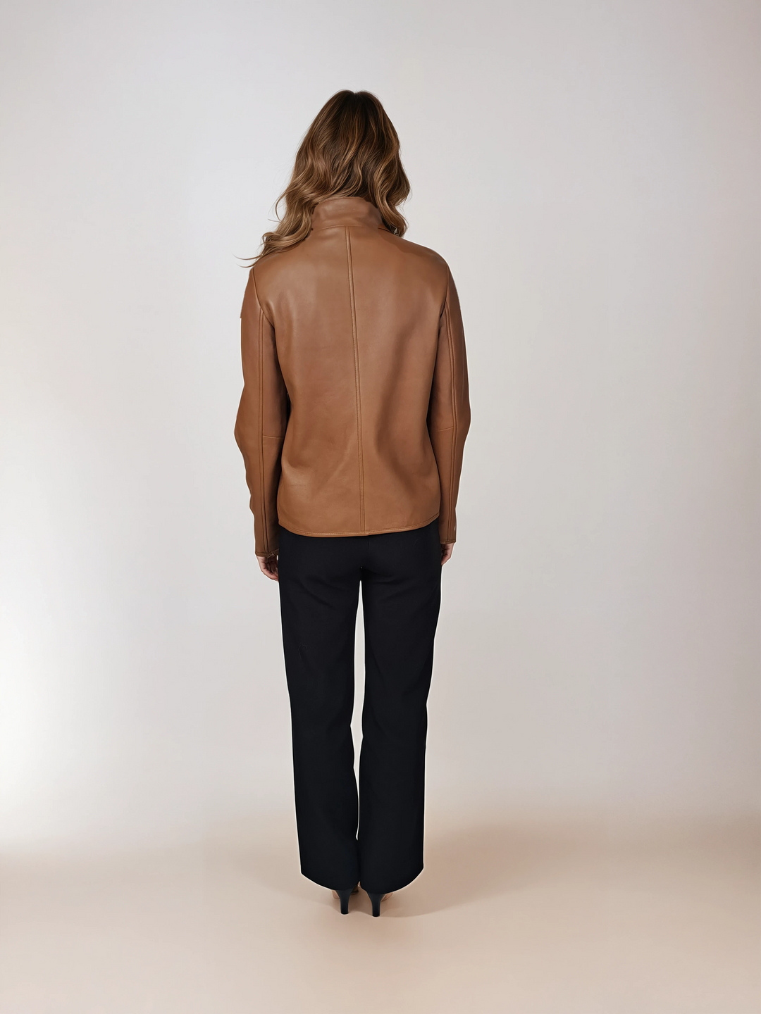 Illina, 61 cm. - Lamb Dior Leather - Women - Caramel