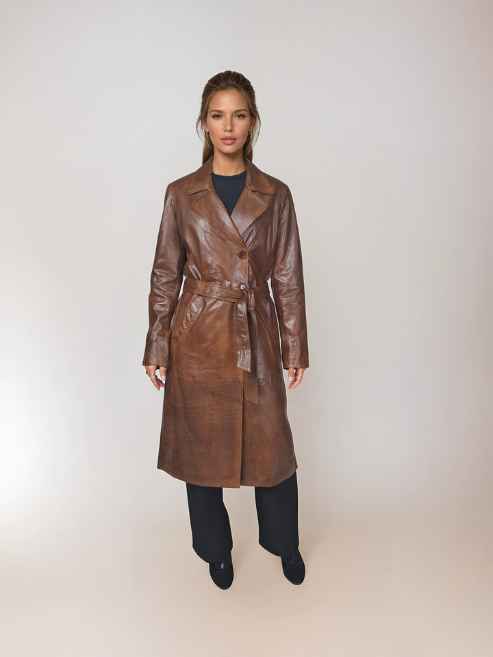 Arlisa, 110 cm. - Lamme Malli Læder - Damer - Kobberbrun