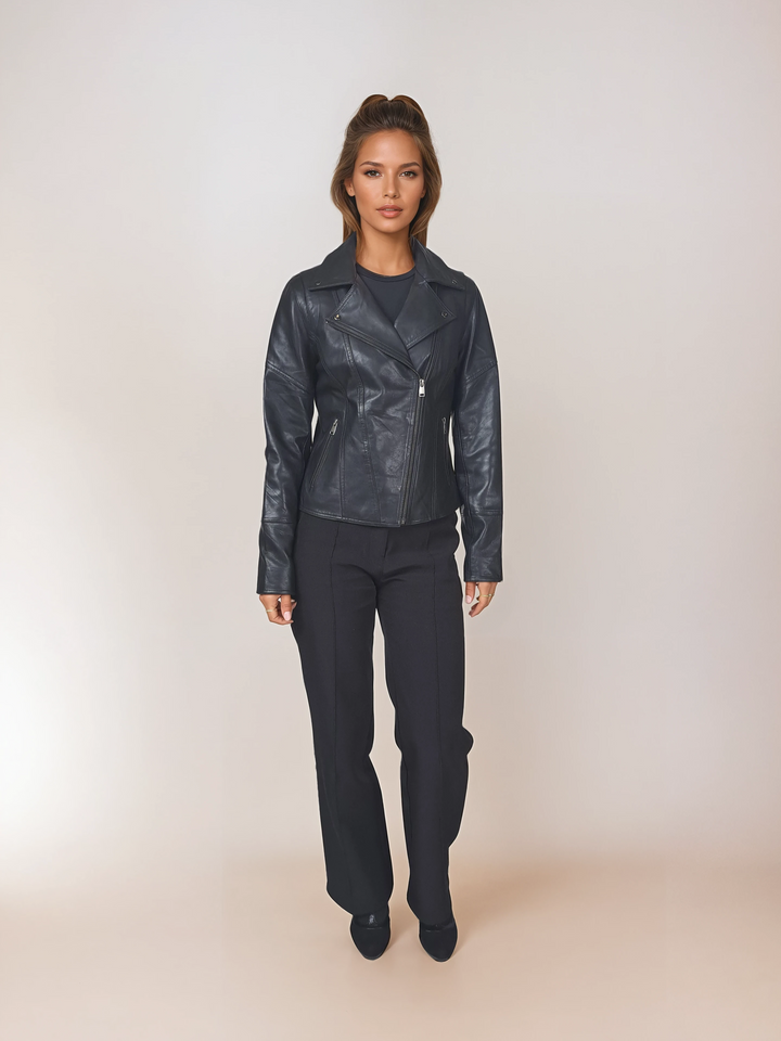 Amina - Lamb Thick Dace Læder -Damer - Sort