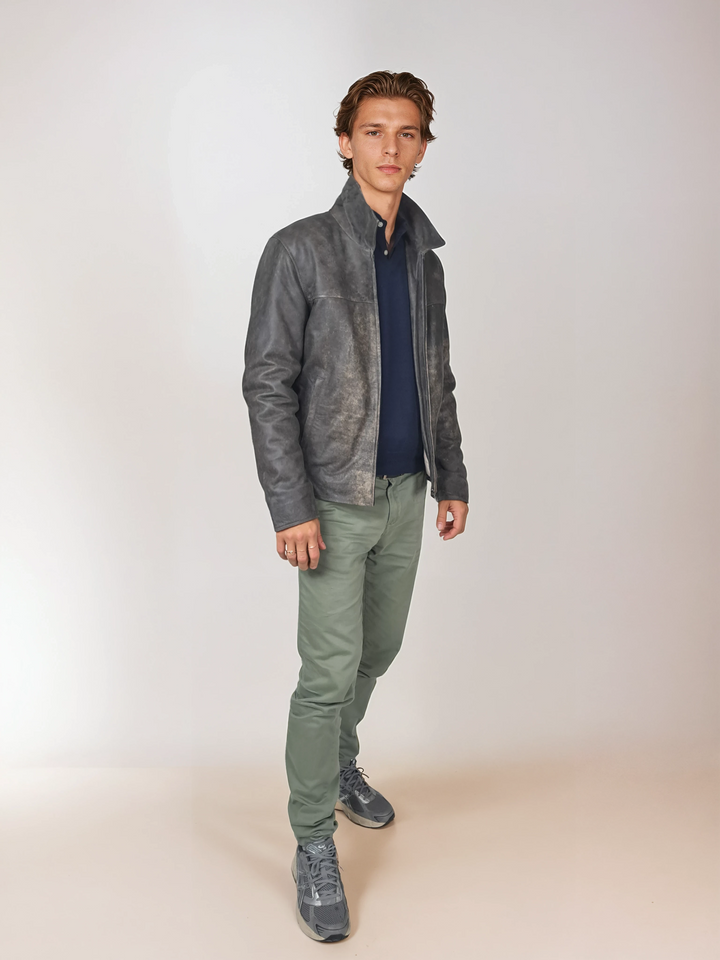 James Dean, 67 cm. - Schafsleder - Herren - Grau