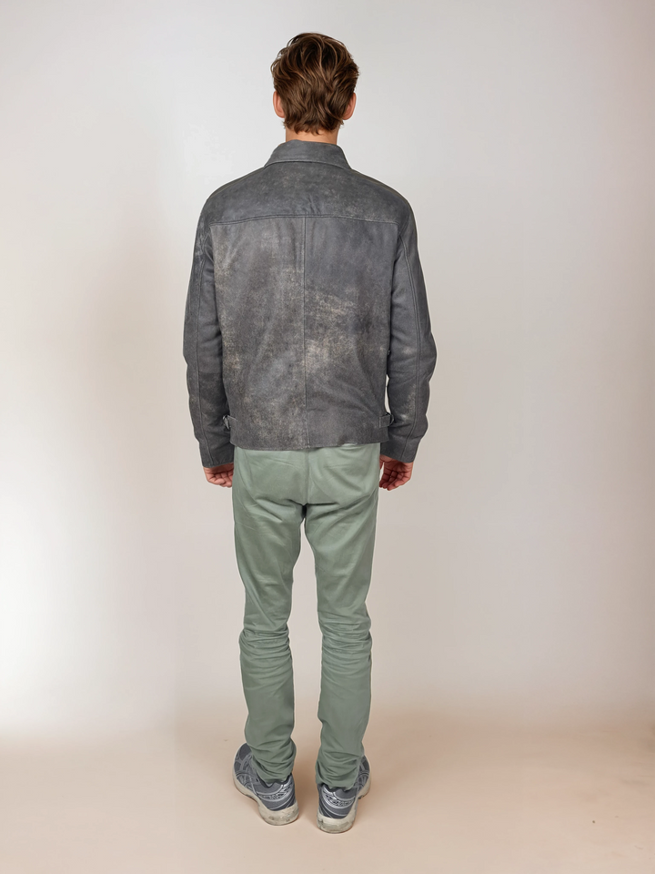 James Dean, 67 cm. - Schafsleder - Herren - Grau