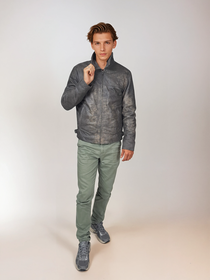 James Dean, 67 cm. - Schafsleder - Herren - Grau