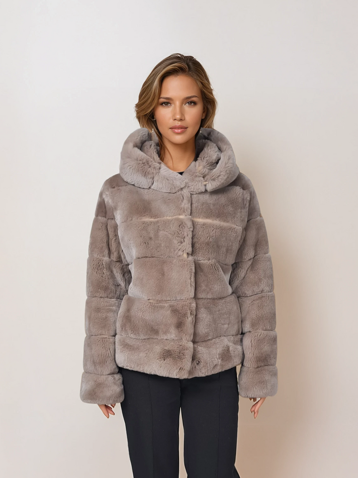 Petrovski, 60 cm. - Hood - Rex - Women - Cafe Latte