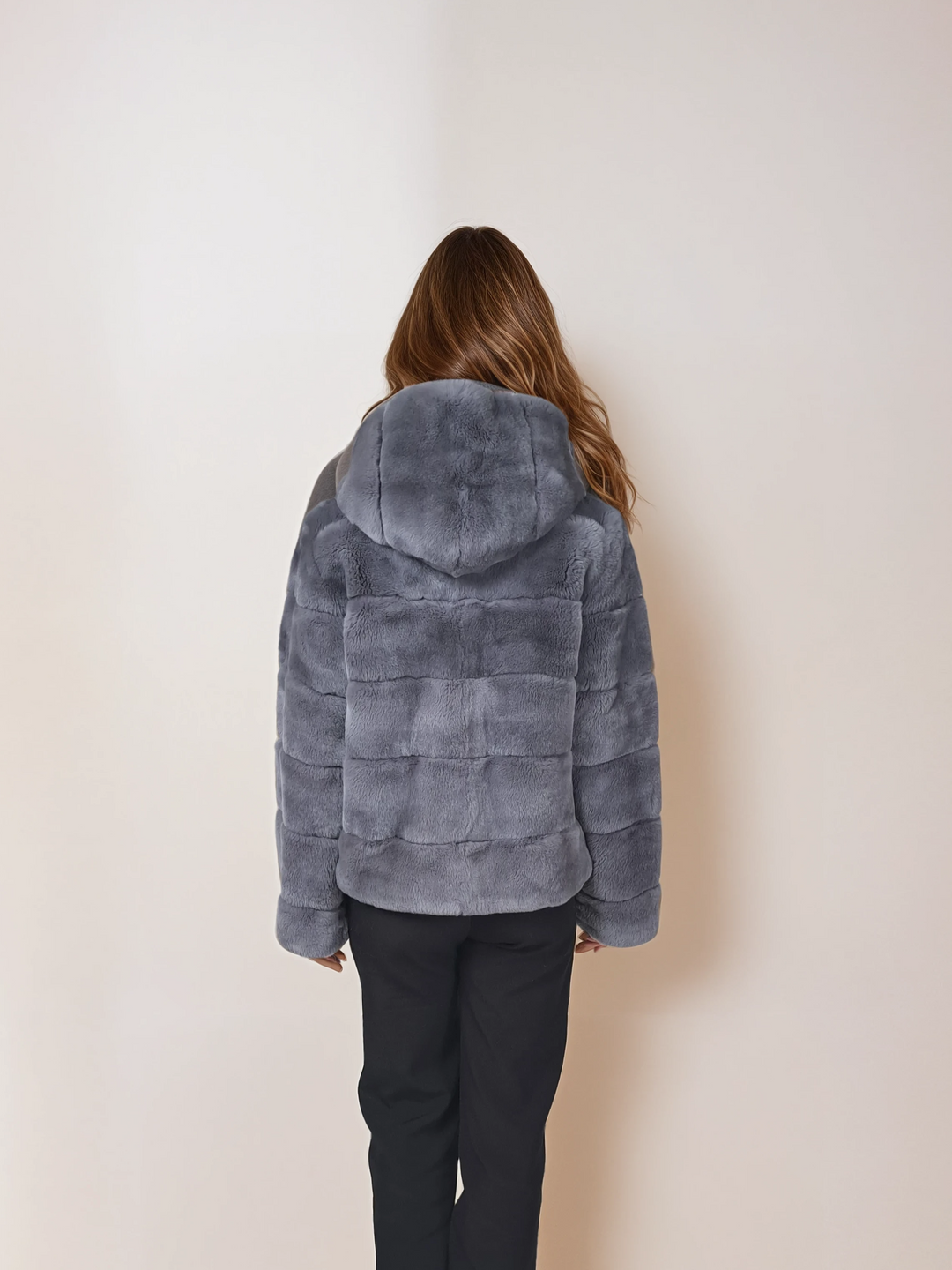 Petrovski, 60 cm. - Hætte - Rex - Damer - Lysegrå