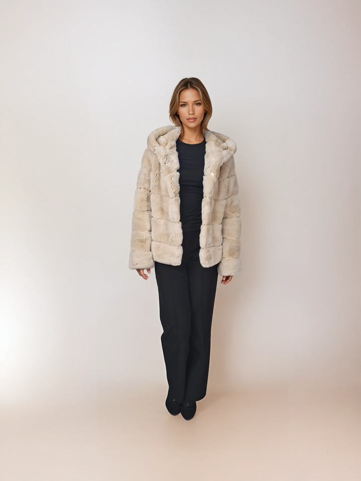 Petrovski, 60 cm. - Hood - Rex - Kvinder - Cream