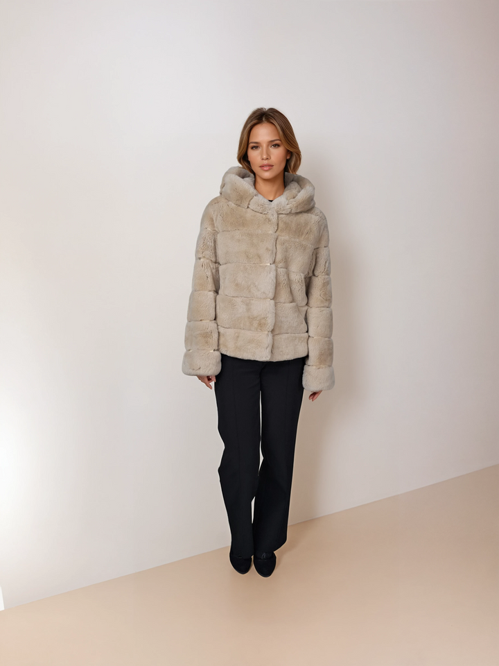 Petrovski, 60 cm. - Hood - Rex - Kvinder - Cream