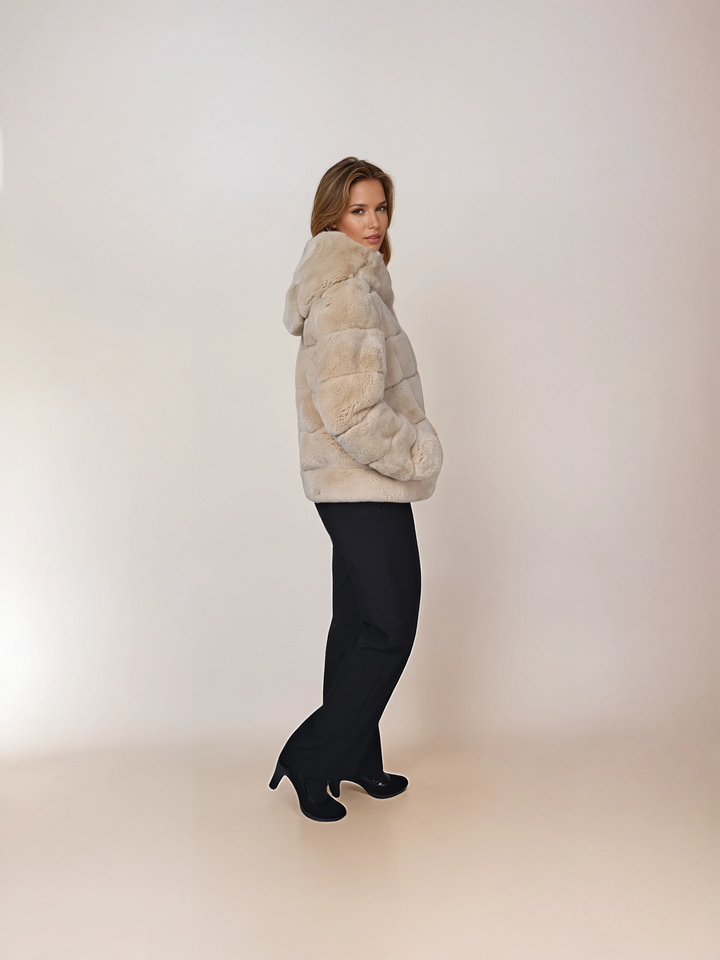 Petrovski, 60 cm. - Hood - Rex - Kvinder - Cream