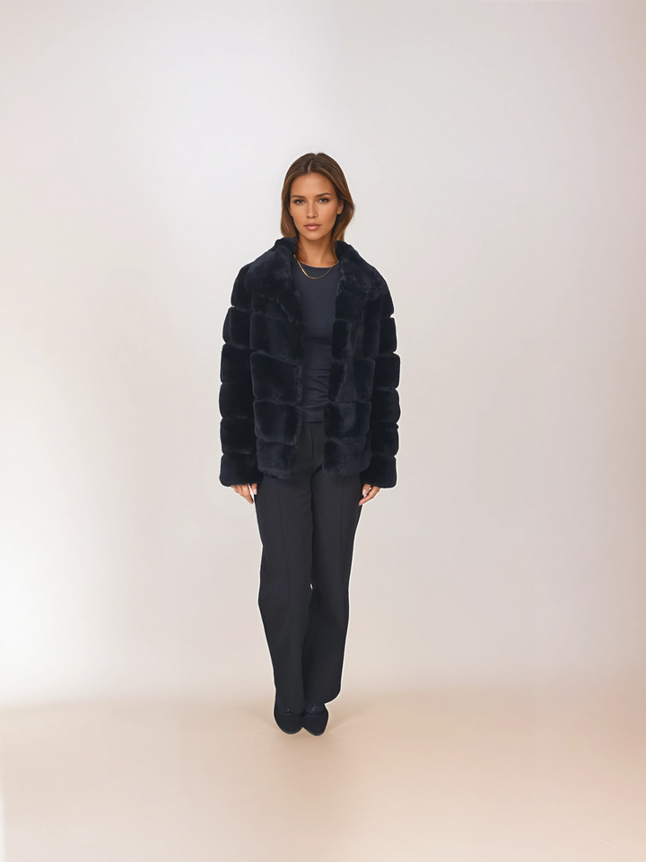 Petrovski, 60 cm. - Rex Kaninpels - Damer - Sort