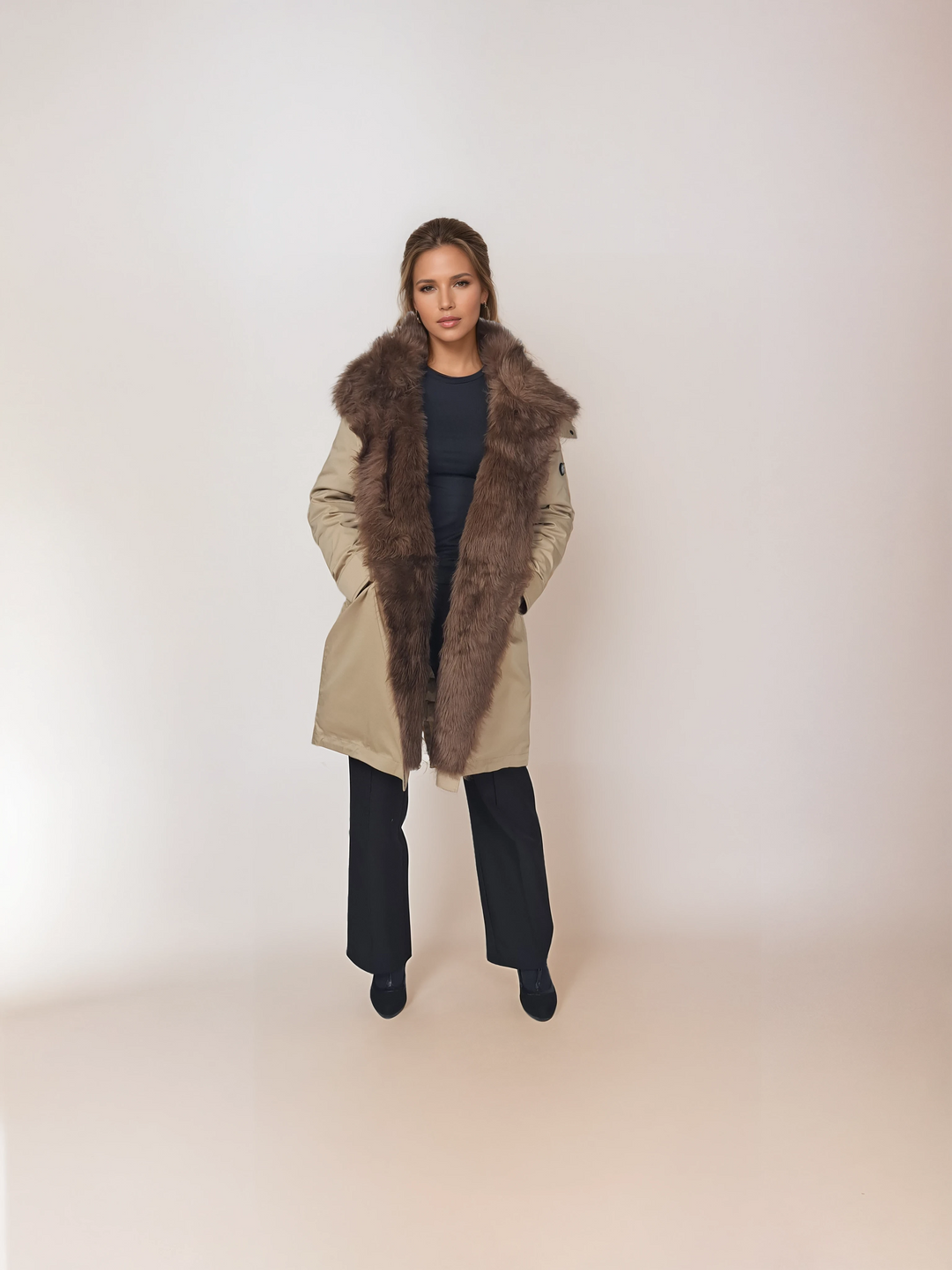 Ivana, 97 cm. - Textil - Dam - Off White