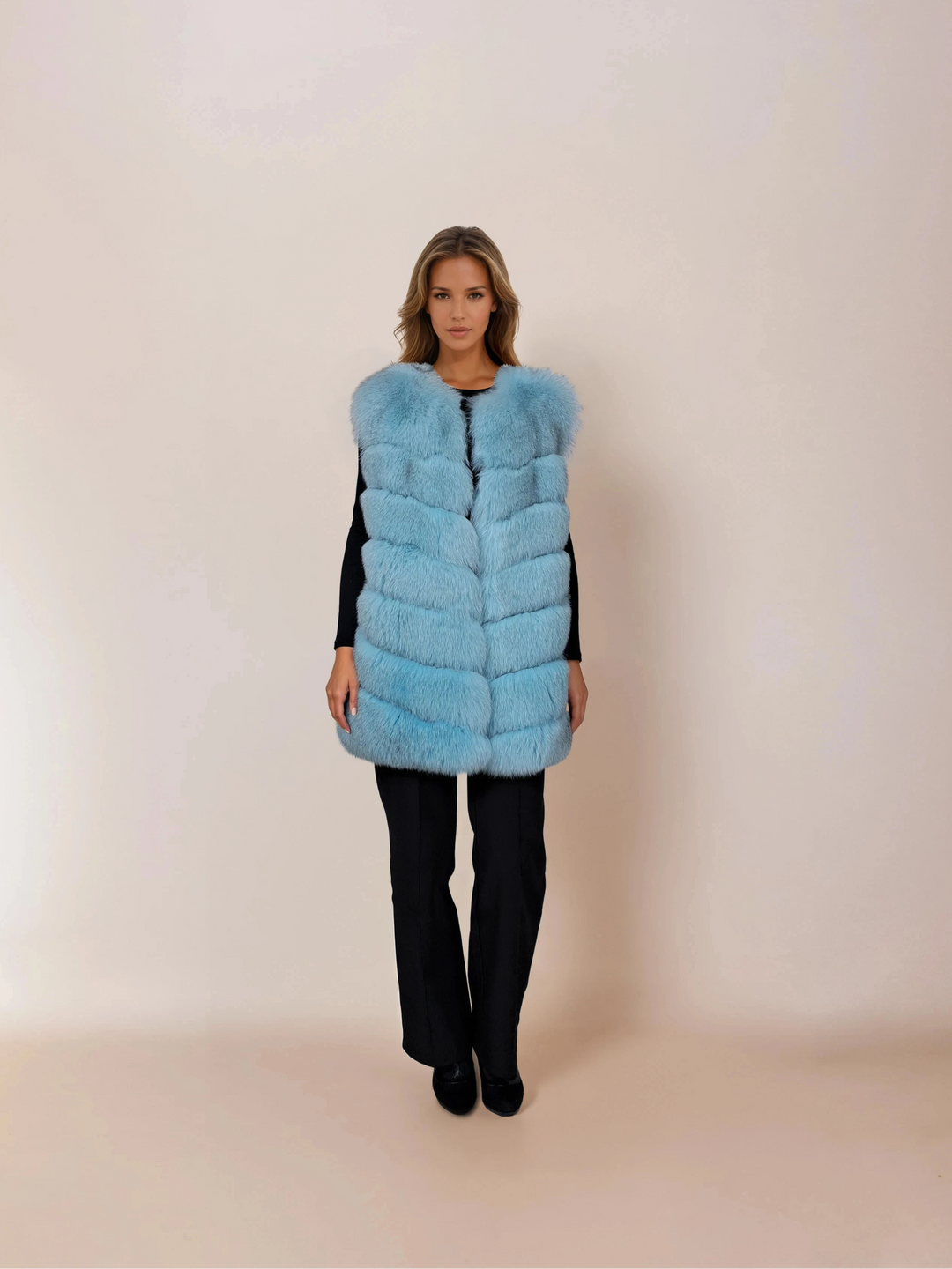 146 Vest, 75 cm. - Blue Fox - Damer - Turkis