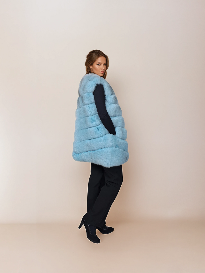 146 Vest, 75 cm. - Blue Fox - Damer - Turkis