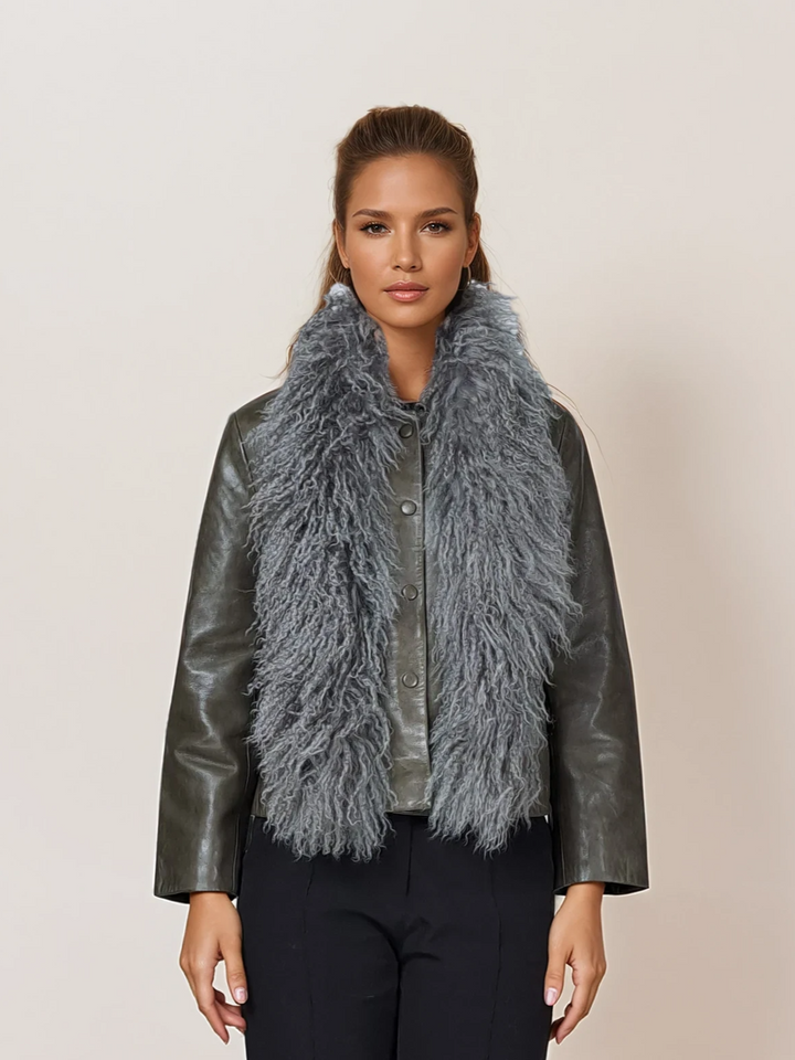 Krage - Kalgan -lam - tilbehør - lysegrå