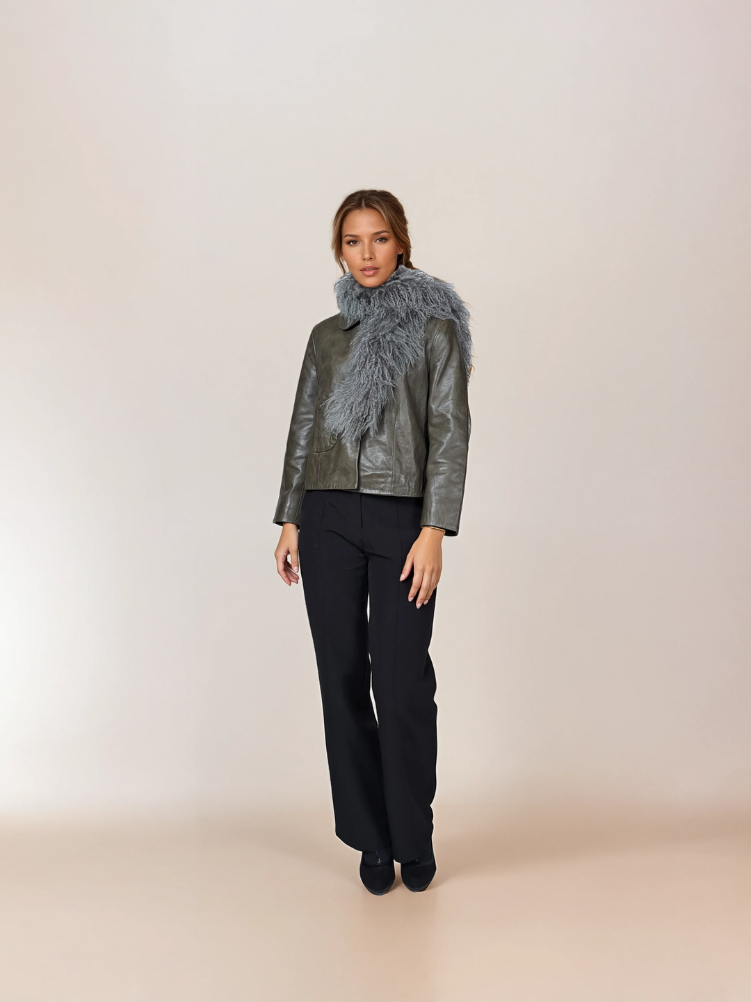 Krage - Kalgan -lam - tilbehør - lysegrå