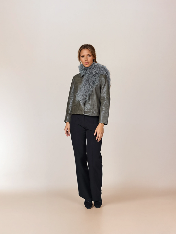 Krage - Kalgan -lam - tilbehør - lysegrå