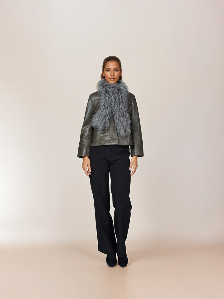 Krage - Kalgan -lam - tilbehør - lysegrå