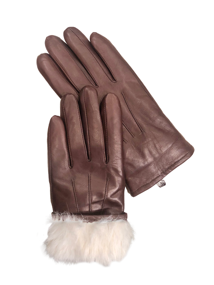 127 -W Glove - Lamb Slink Leather -Accesories - Brown