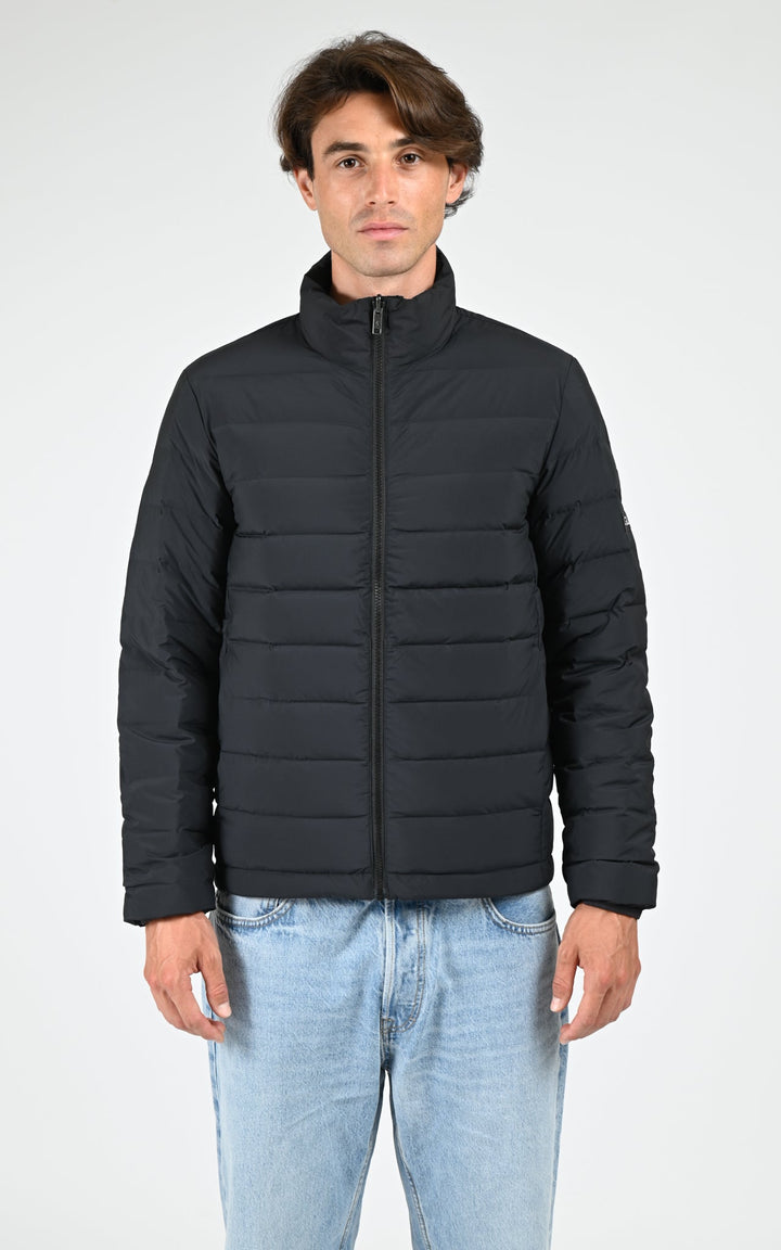 Black Short Puffer Jacket - Men