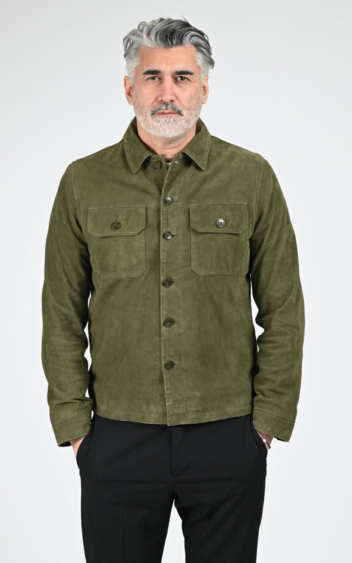 A "LCBRONXS" Kaki Schott Veste Homme closed photo
