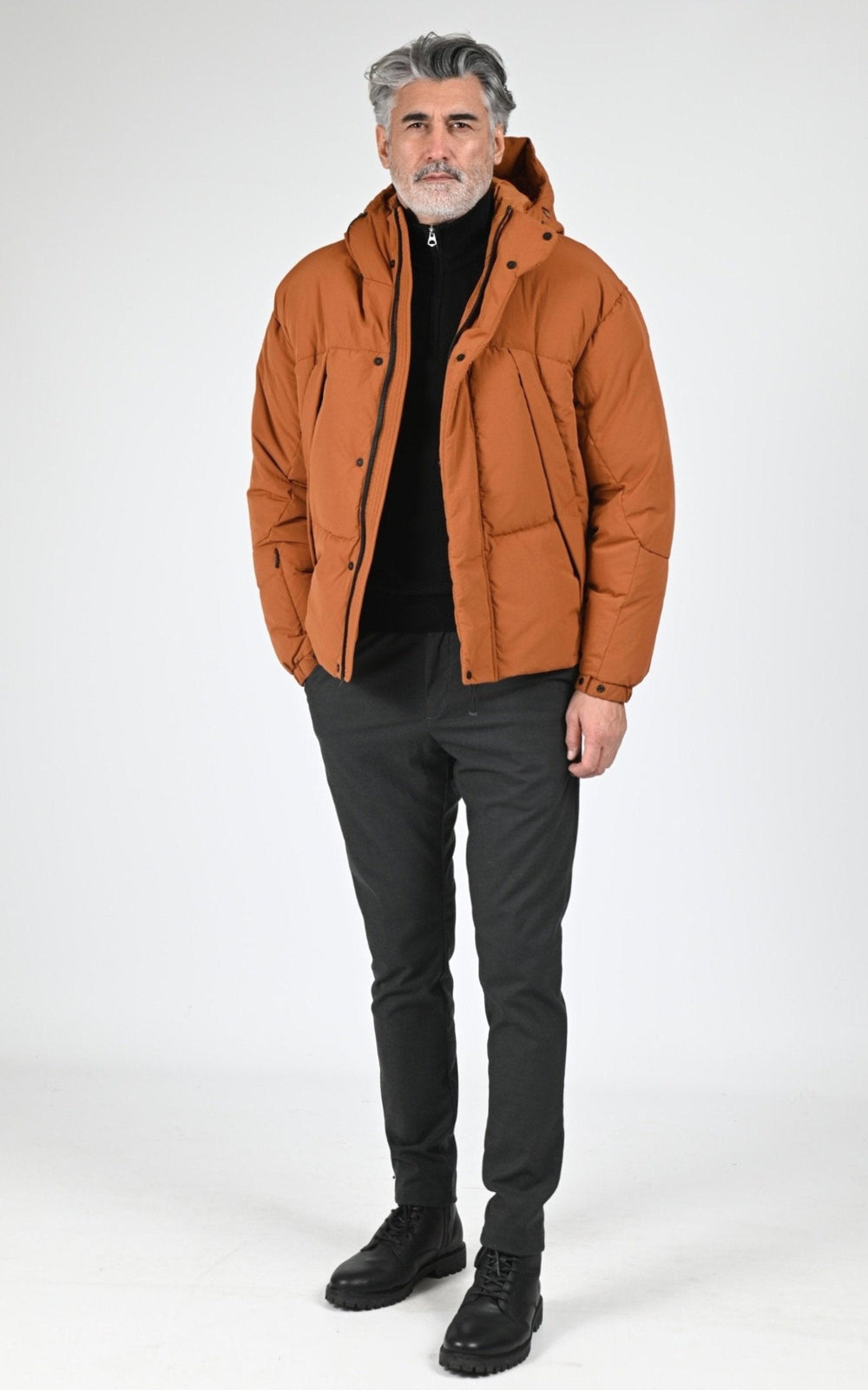 Ves doudoune Textile Homme Jg1, modèle Mag-3 down jacket de couleur rust