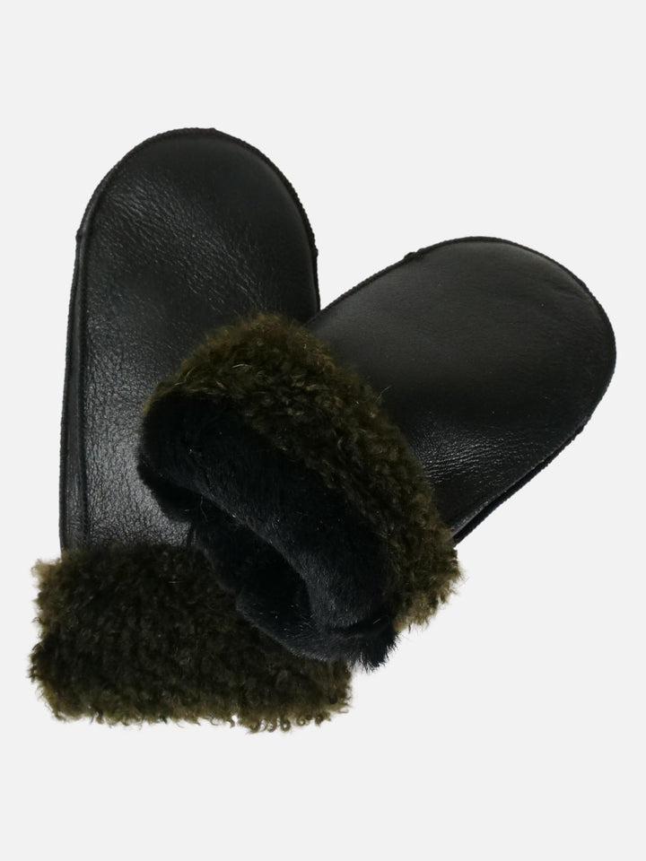 ZXM -114 -F Mittens - Koselig mansjett - Semsket lam - Accesories - Svart