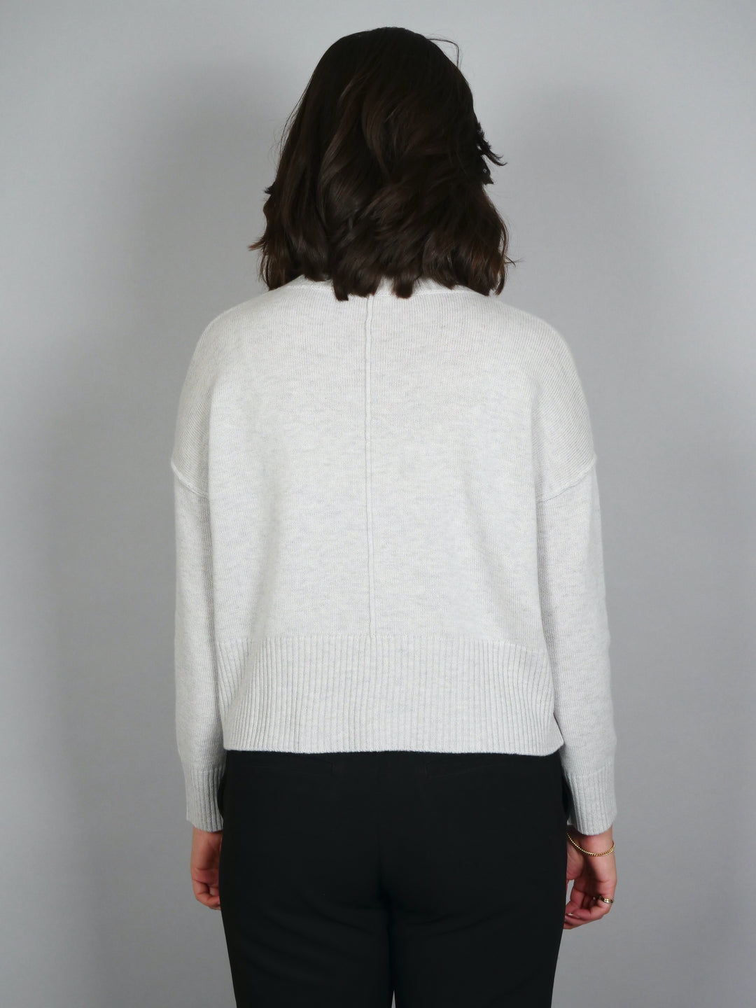 SY-23080 Sweater - 100% Wool - Woman - Light Grey