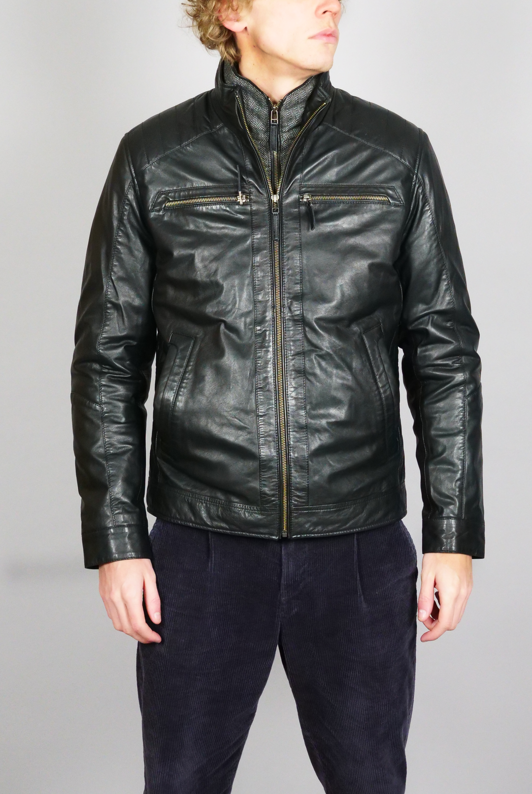 Smart - Lamb Malli Leather - Man - Black