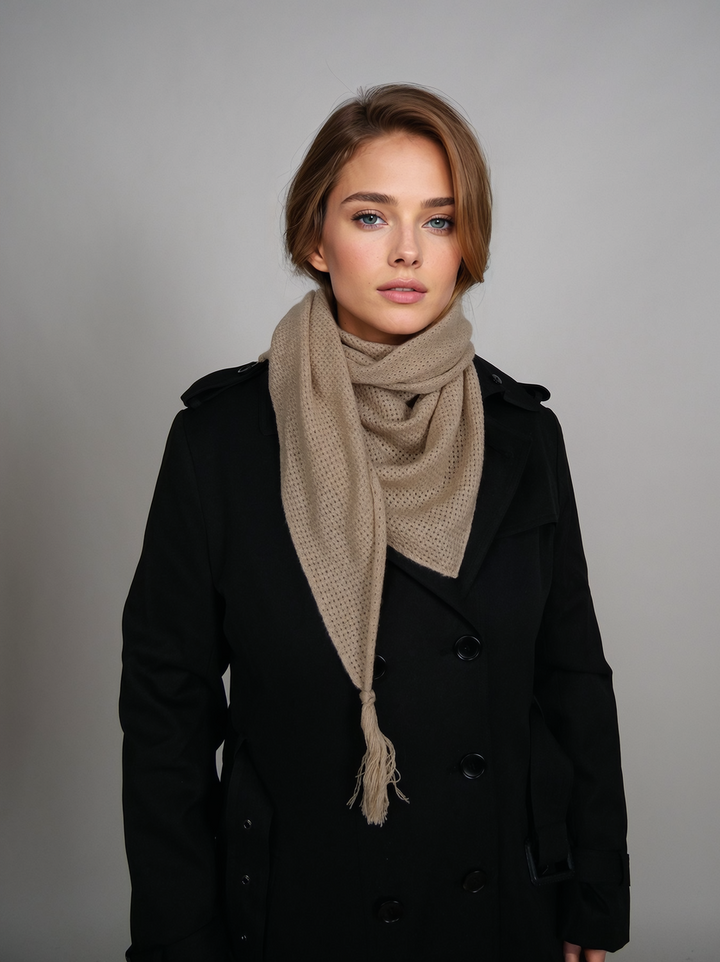 SY -1823 Scarf - 100% Purecashmere - Accesories - Rice Camel