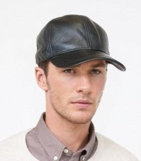 HL23C079 Leather Cap - Leather - Accesories - Black