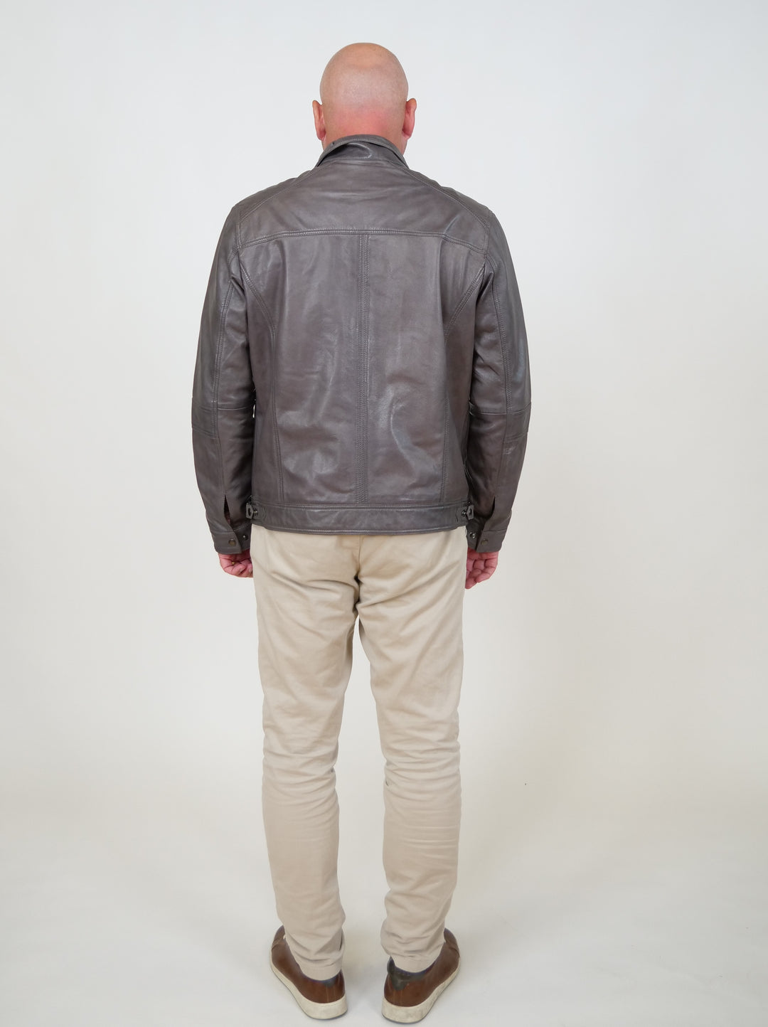 Marlow - Lamb Polish Nappa Leather -man - Grå