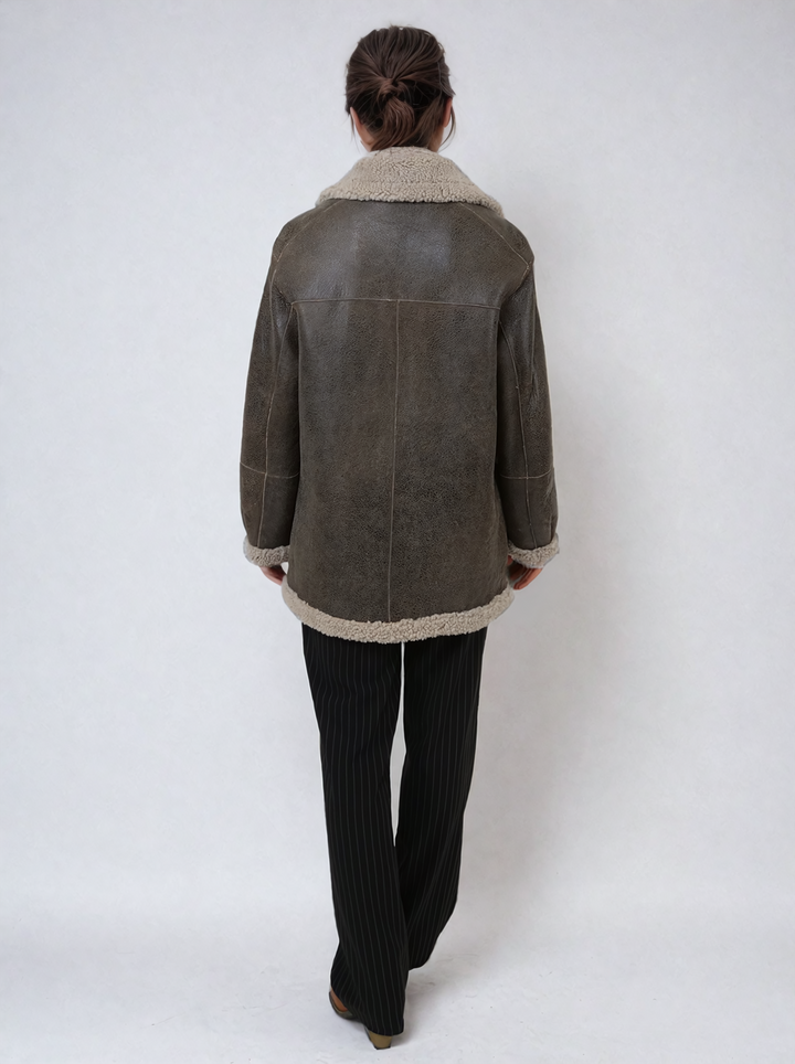 Honorine, 75cm. - Collar - Cool Lamb - Women - Brown