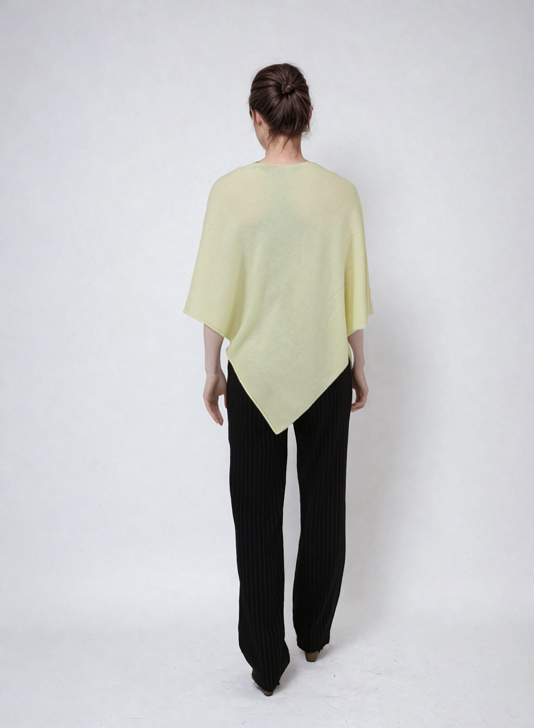 SY-24001 PONCHO - 100% Purecashmere - Accessoires - Citron