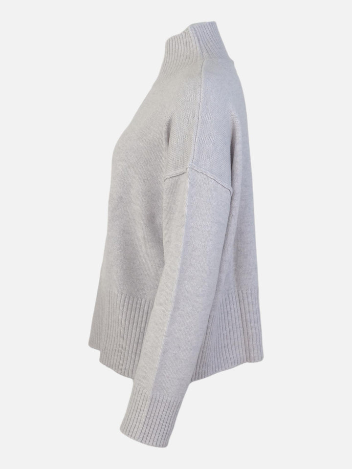 SY-23080 Sweater - 100% Wool - Woman - Light Grey