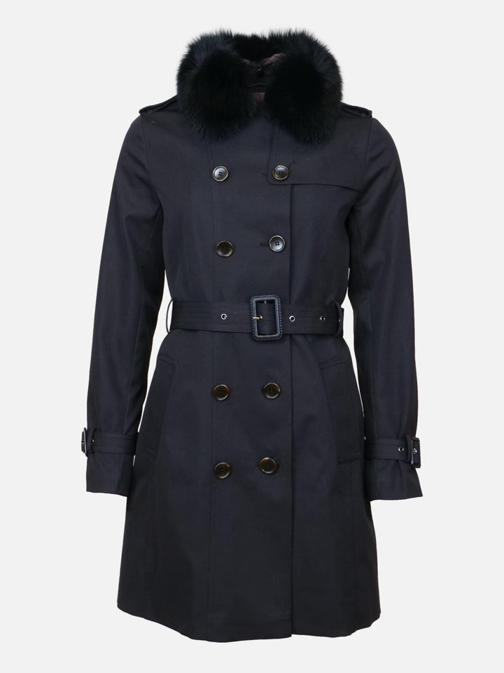 Floretta Trench Coat - Textile - Femmes - Black