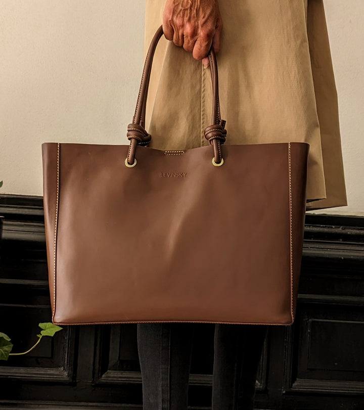 Tote Shopper 14838 - Accessoires de sac à main en cuir - Brown