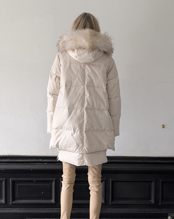 Michelle 2, 90 cm. - Hood - Down - Women - Off White