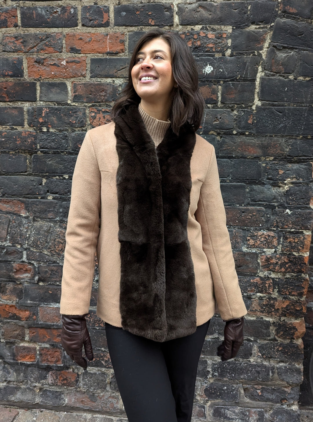 Harol, 70 cm. - Collier - Laine et cachemire - Femmes - Camel