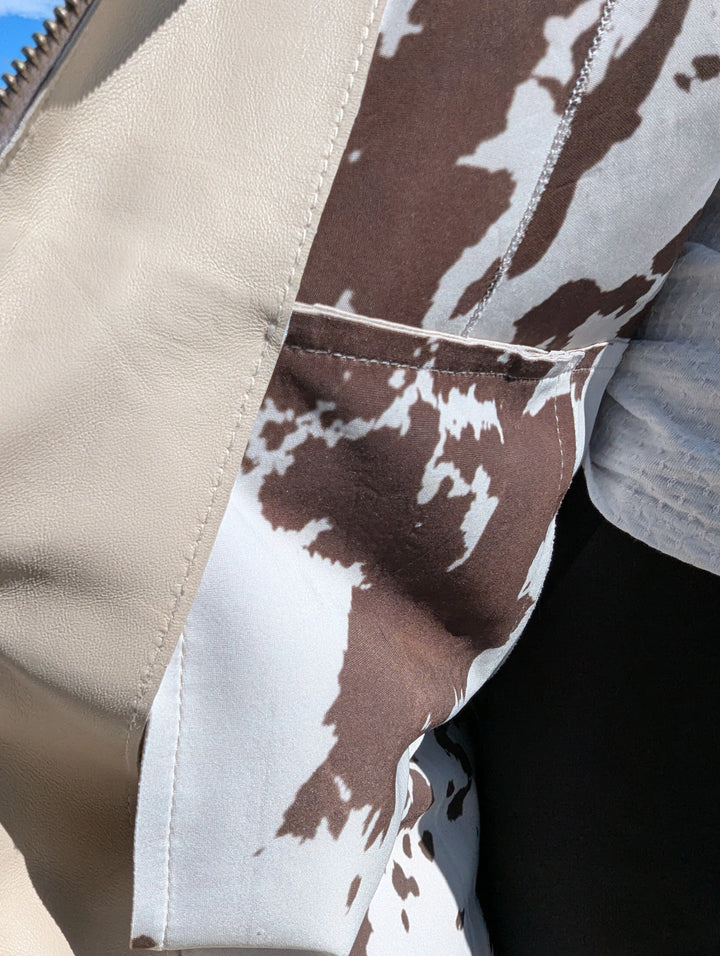 Elva, 96 cm. - Lamb Dior Leather - Women - Sand