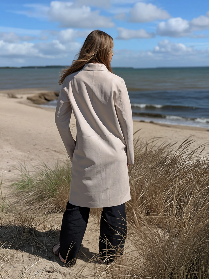 Elva, 96 cm. - Lamb Dior Leather - Women - Sand