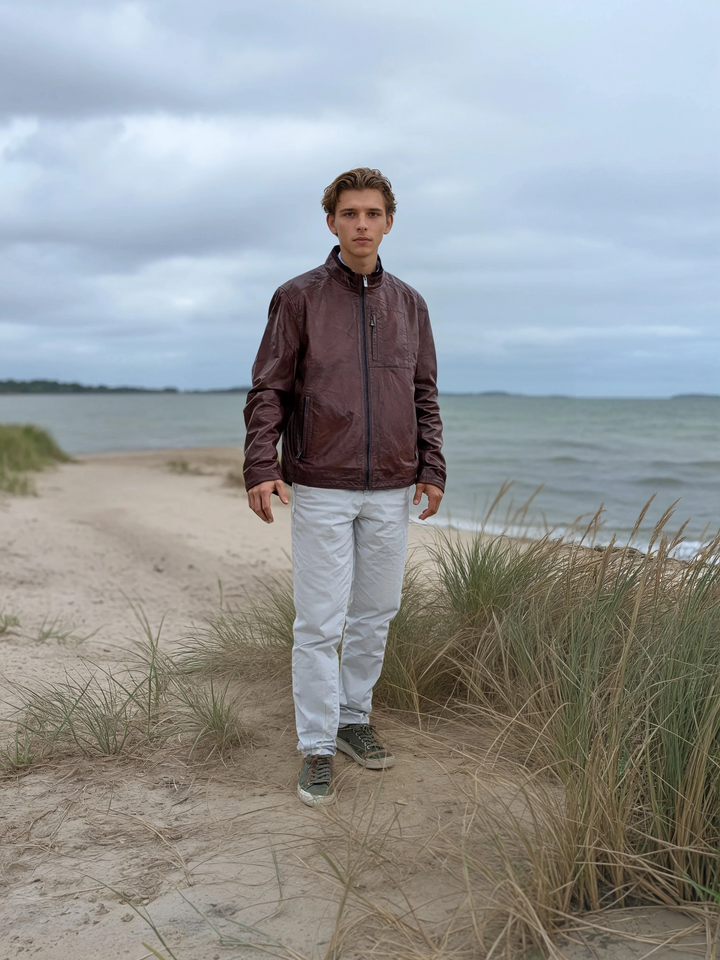 Janus - Lamb Leather - Man - Brown