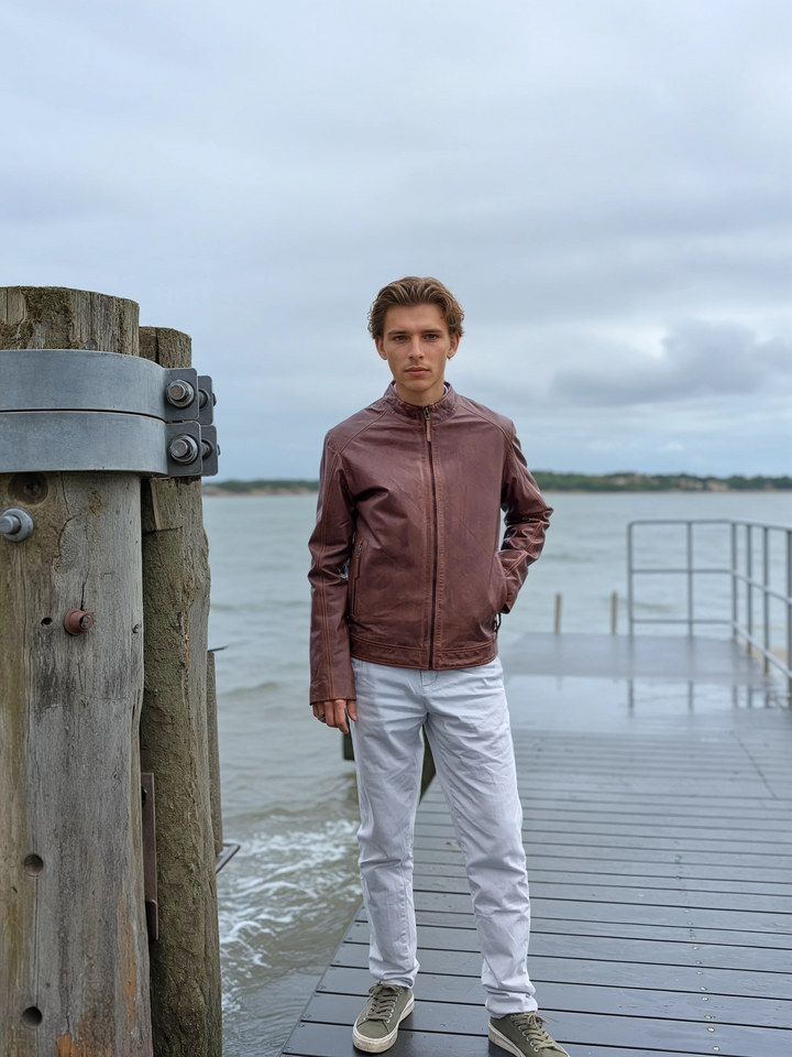 Bravo - Lamme Malli Læder - Mand - Kobberbrun