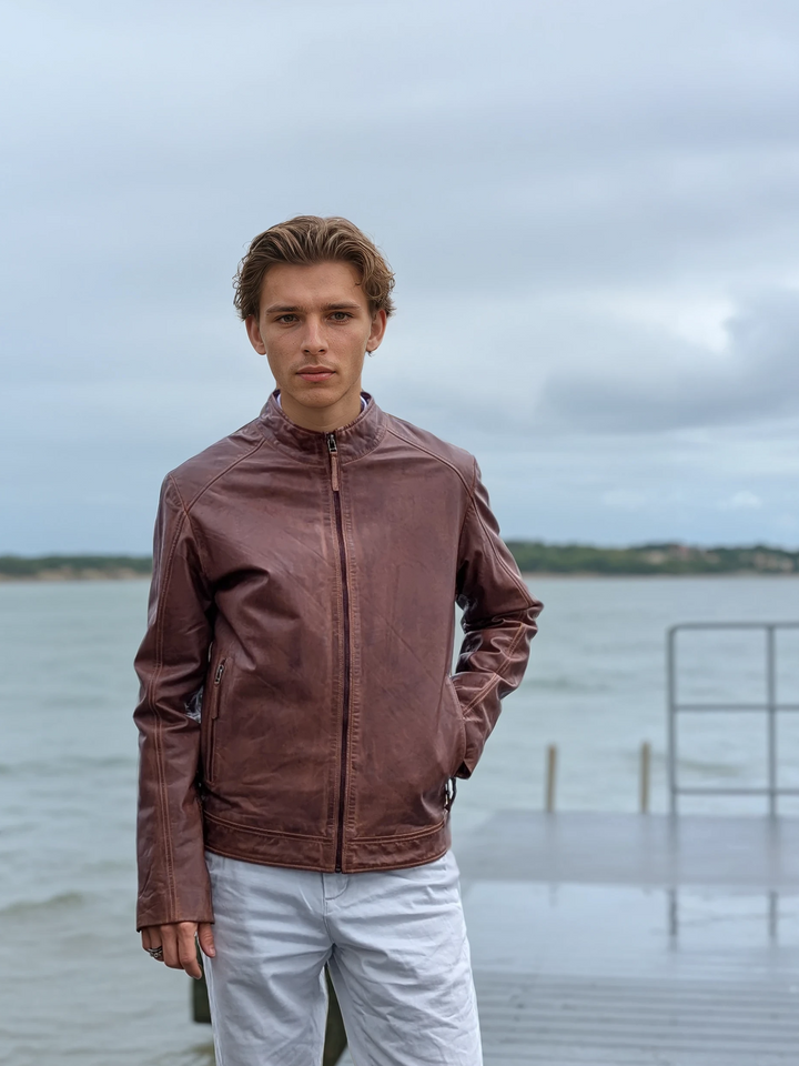 Bravo - Lamme Malli Læder - Mand - Kobberbrun