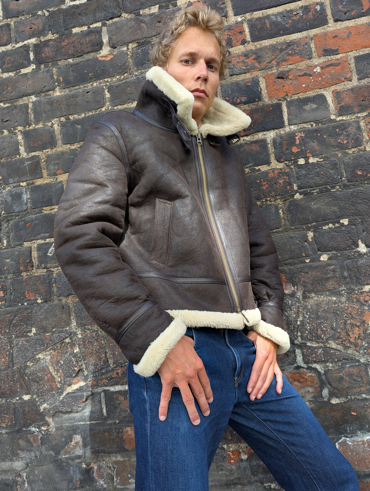 Joost, 65 cm. - Nappa Lamb Crack Washed - Man - Mörkbrun