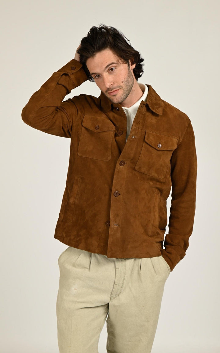 Windham Tobacco Suede Jacket - Men