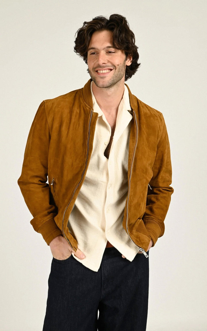 Cognac Gila Suede Teddy - Men