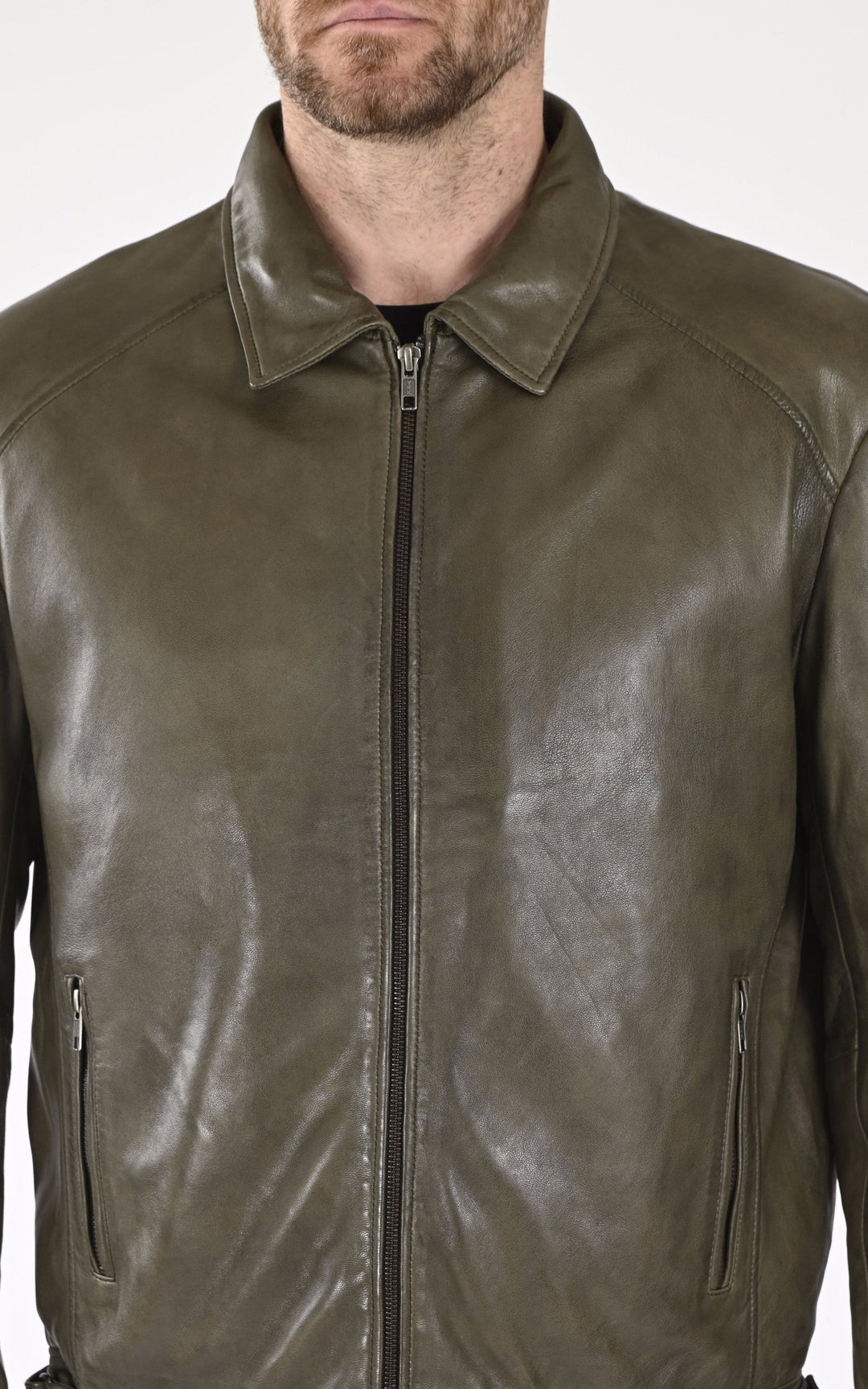 A "IVAR" Kaki La Canadienne Blouson Homme details photo