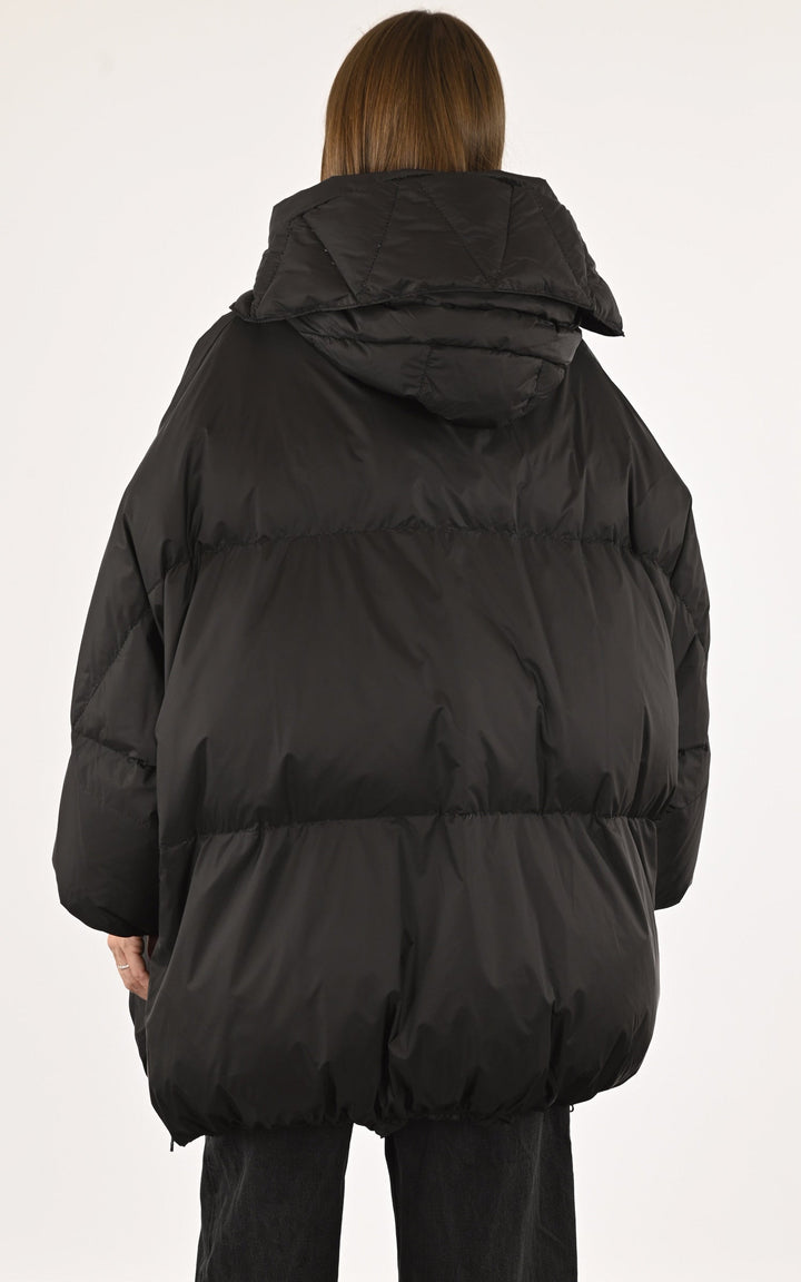 A "VIKTORIA" Noir Flo&Clo 7/8 Doudoune Femme back photo