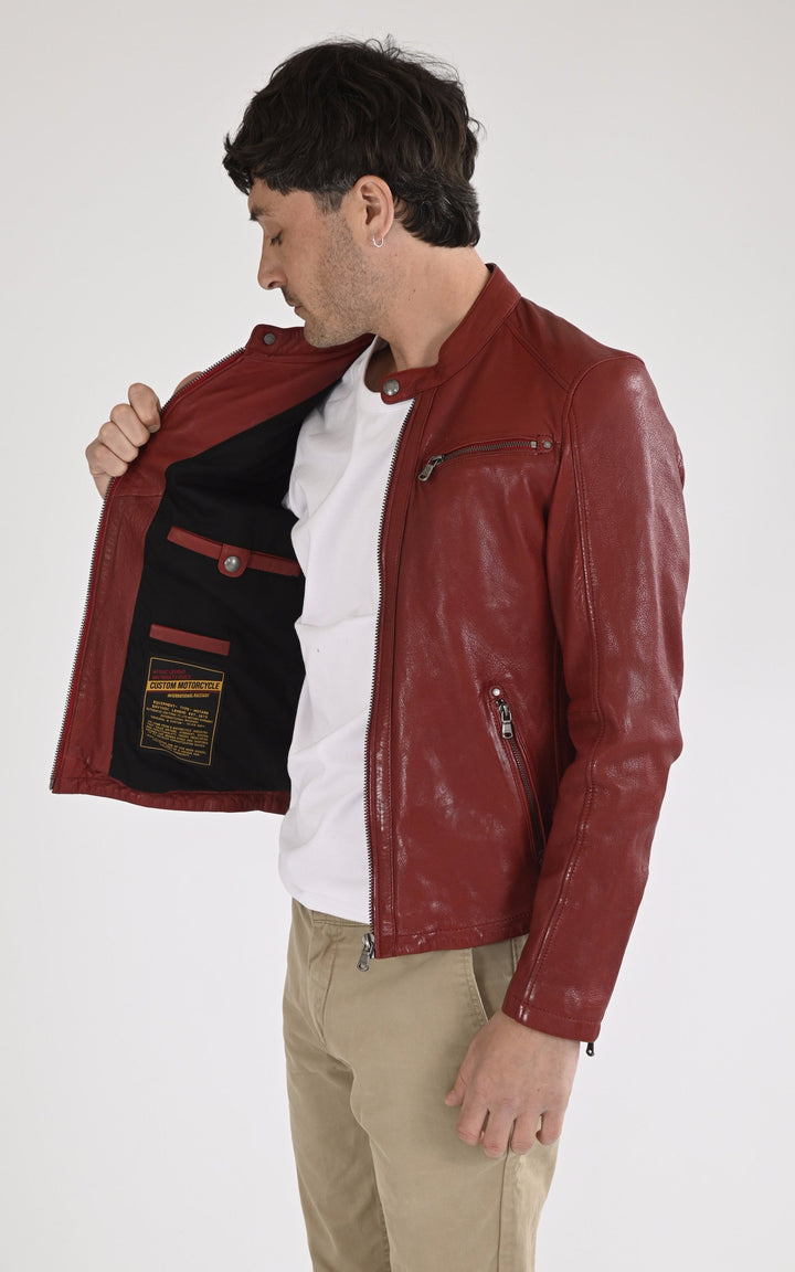 A "GAFINO 101843" Rouge Daytona 73 Blouson Homme interior photo