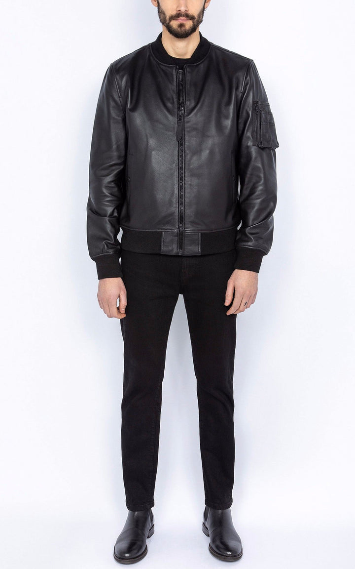 A "LCQUEENS" Noir Schott Blouson Homme interior photo